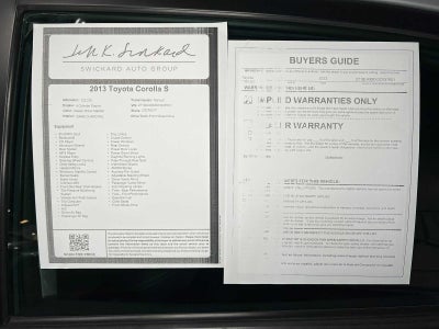 2013 Toyota Corolla S