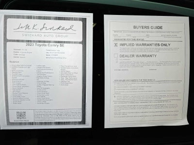 2023 Toyota Camry SE