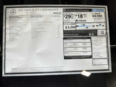 2025 Mercedes-Benz SL-Class AMG® SL 63 S E Performance