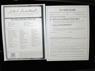 2023 Mercedes-Benz GLA GLA 250