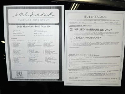 2025 Mercedes-Benz GLA GLA 250