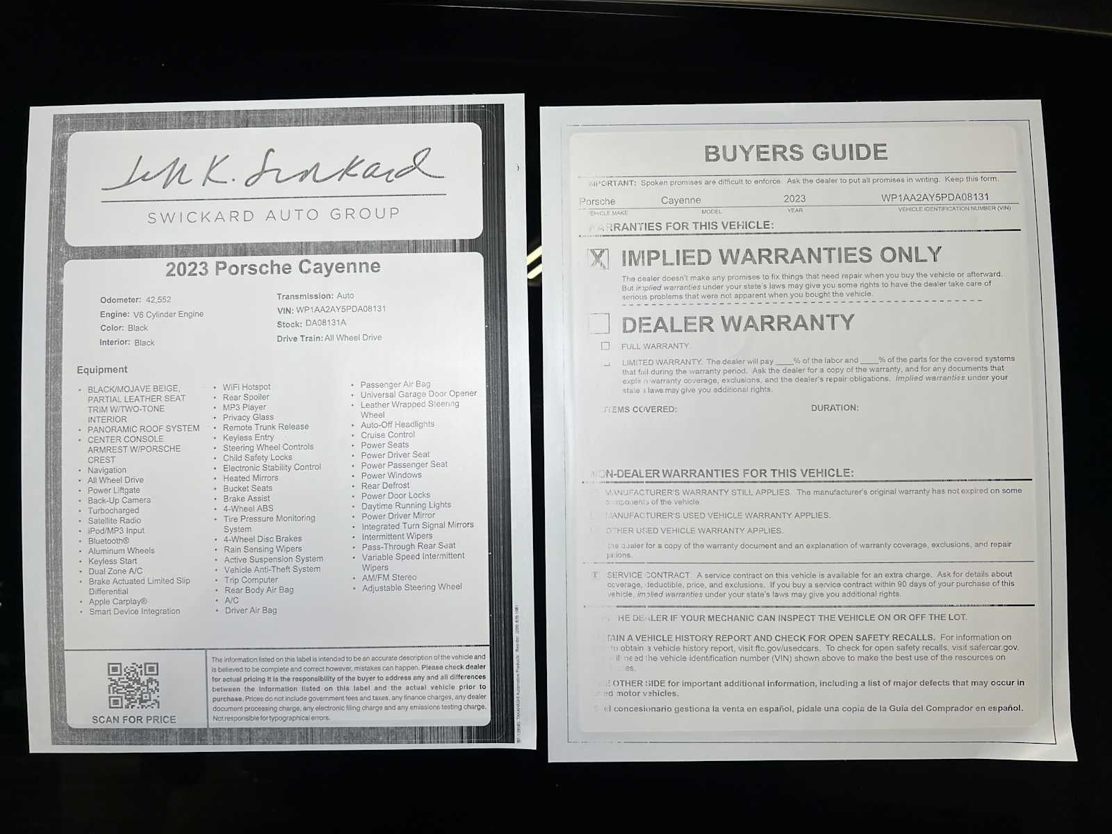 2023 Porsche Cayenne AWD