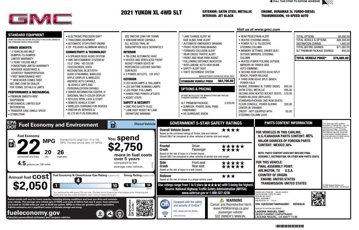 2021 GMC Yukon XL SLT