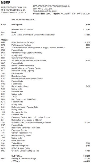 2021 Mercedes-Benz GLE AMG® GLE 53