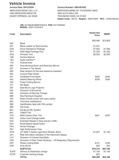 2024 Mercedes-Benz AMG® CLE 53 4MATIC®+ Coupe