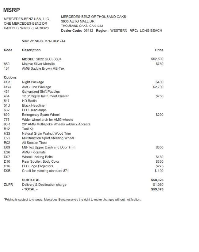 2022 Mercedes-Benz GLC 300 GLC 300