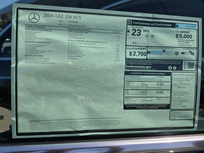 2026 Mercedes-Benz GLE 350 SUV