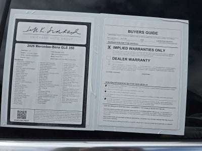 2026 Mercedes-Benz GLE 350 4MATIC® SUV