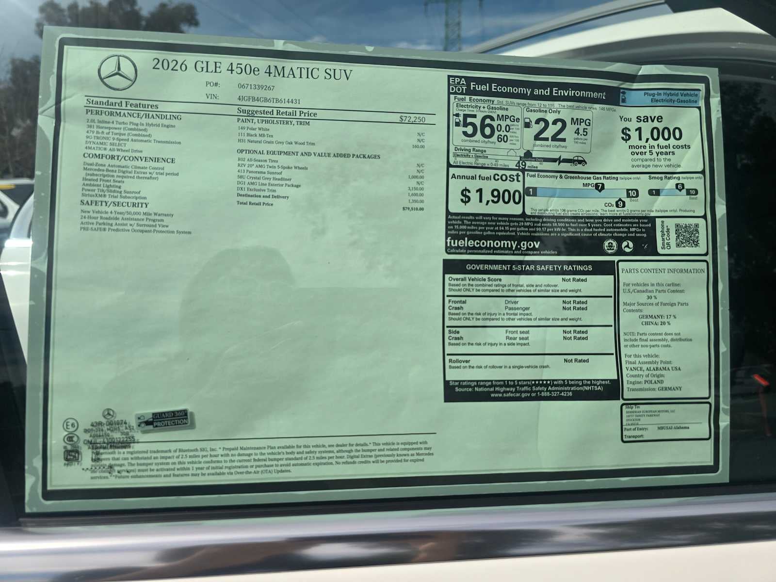 2026 Mercedes-Benz GLE 450e 4MATIC® SUV