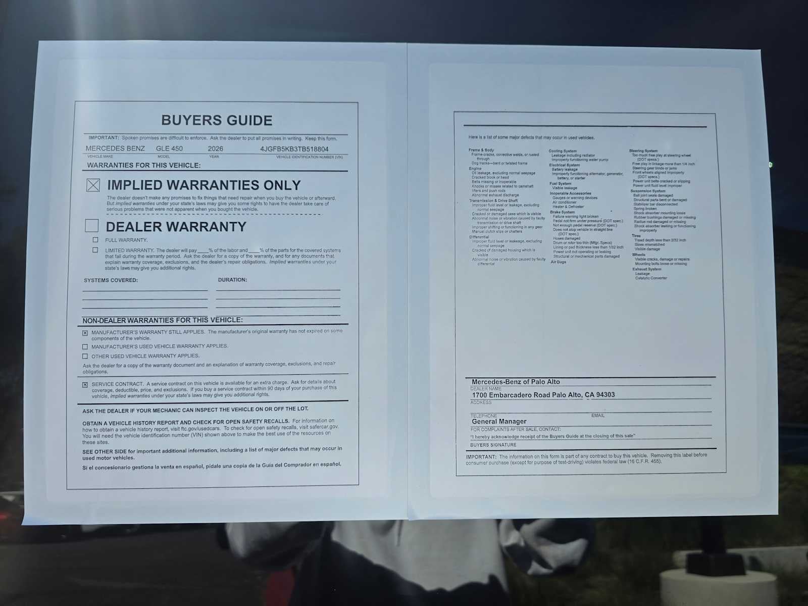 2026 Mercedes-Benz GLE GLE 450