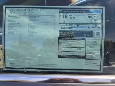 2026 Mercedes-Benz GLE 580 4MATIC® SUV