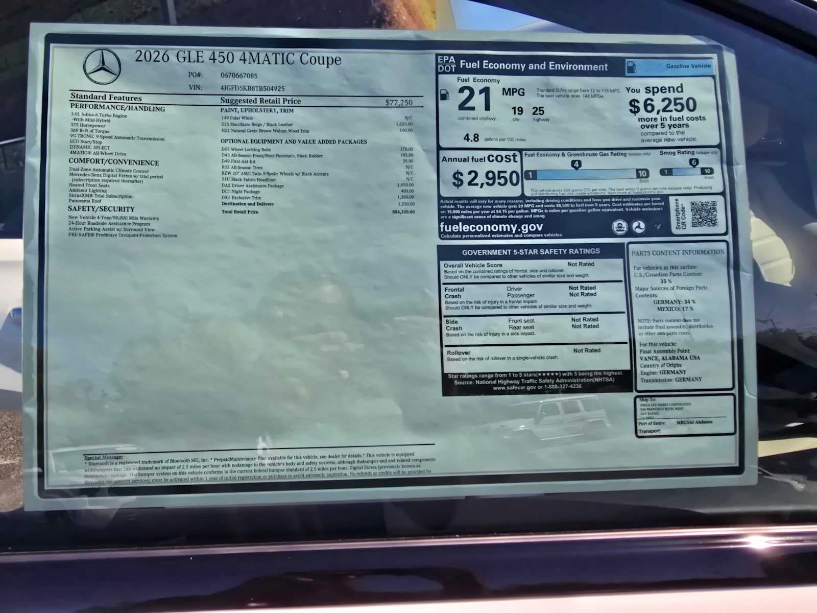 2026 Mercedes-Benz GLE GLE 450