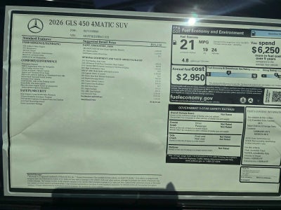 2026 Mercedes-Benz GLS 450 4MATIC® SUV