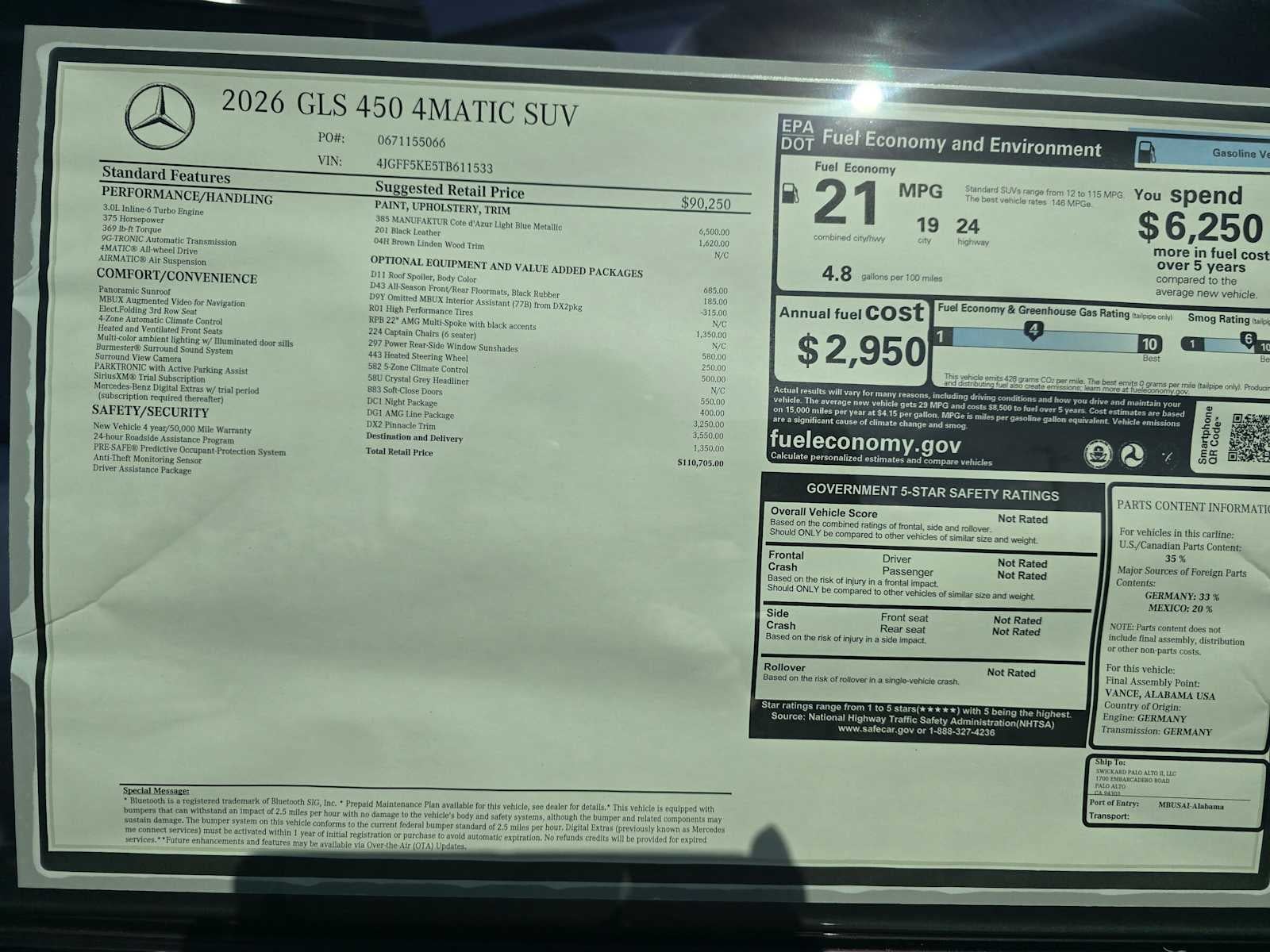 2026 Mercedes-Benz GLS 450 4MATIC® SUV