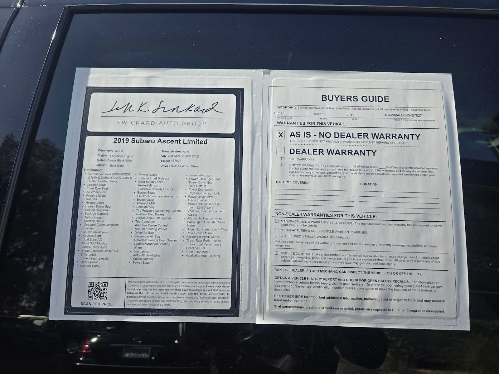 2019 Subaru Ascent Limited