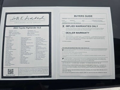 2023 Toyota Highlander XLE