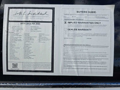 2019 Lexus NX NX 300h AWD