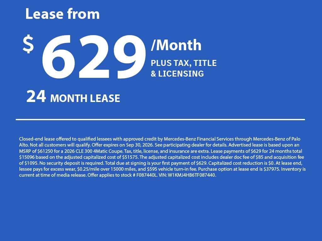 2026 Mercedes-Benz CLE 300 4MATIC® Coupe