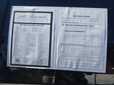 2026 Mercedes-Benz GLC 300 GLC 300