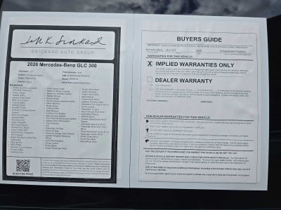 2026 Mercedes-Benz GLC 300 SUV