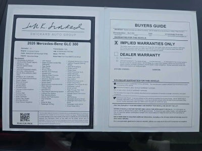 2026 Mercedes-Benz GLC 300 4MATIC® SUV