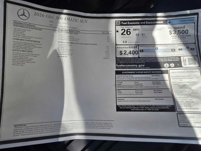 2026 Mercedes-Benz GLC 300 4MATIC® SUV