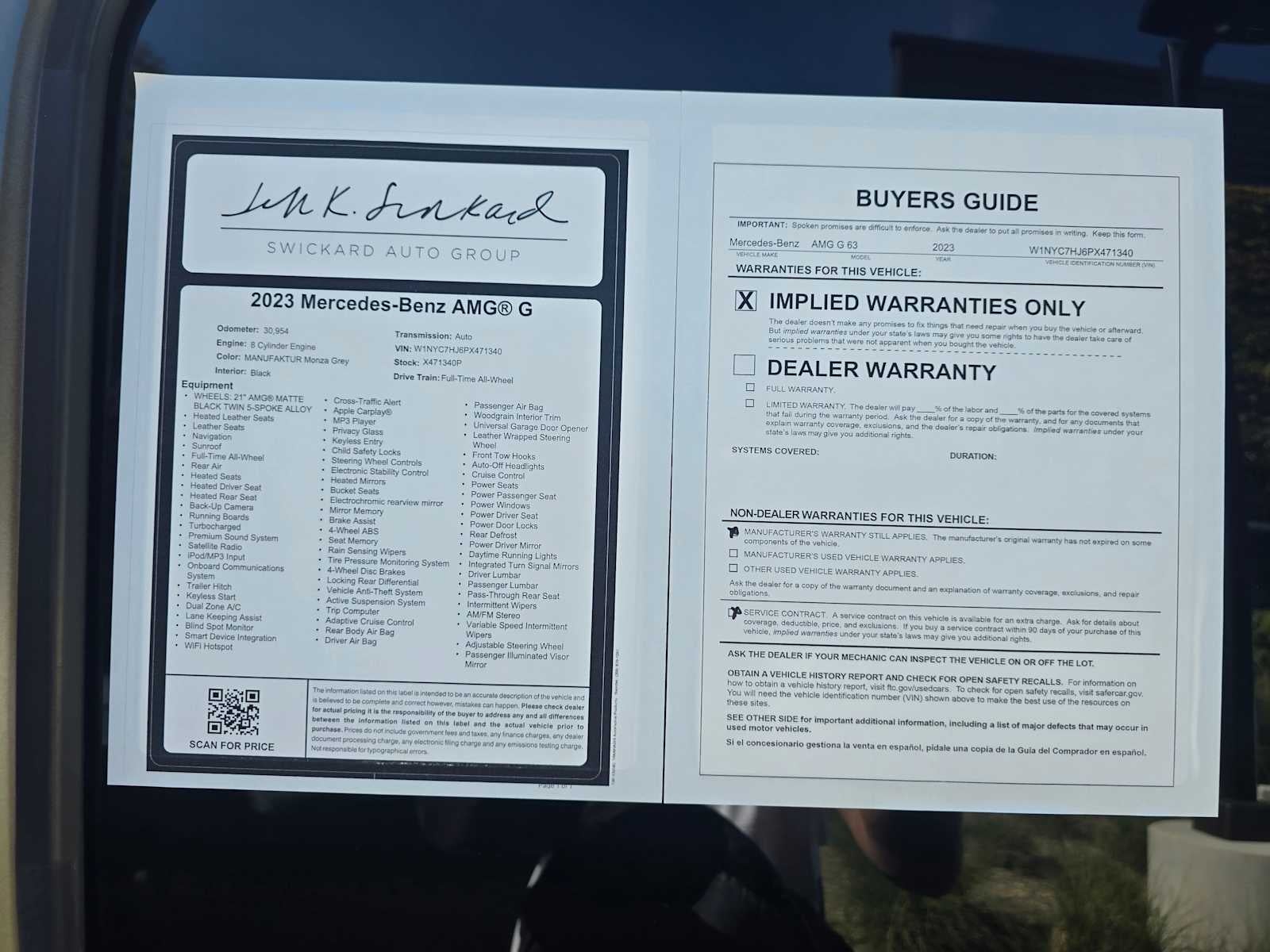 2023 Mercedes-Benz AMG® G 63 AMG® G 63