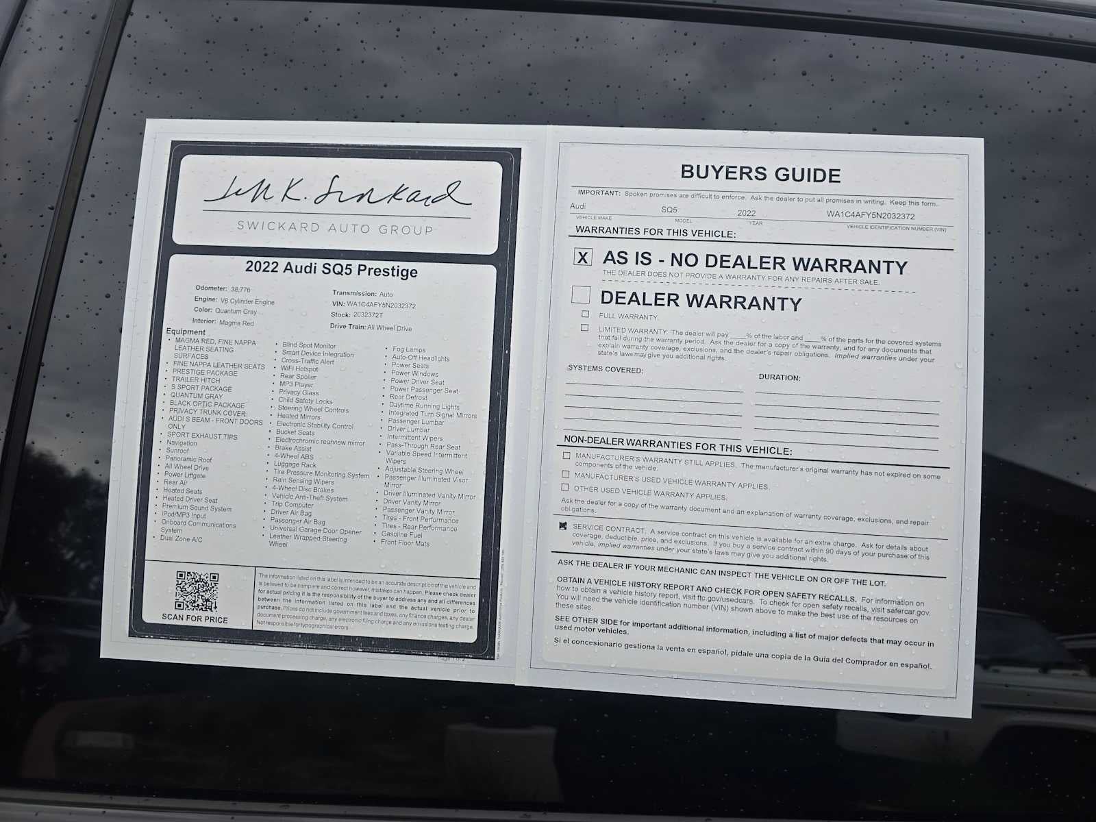 2022 Audi SQ5 Prestige