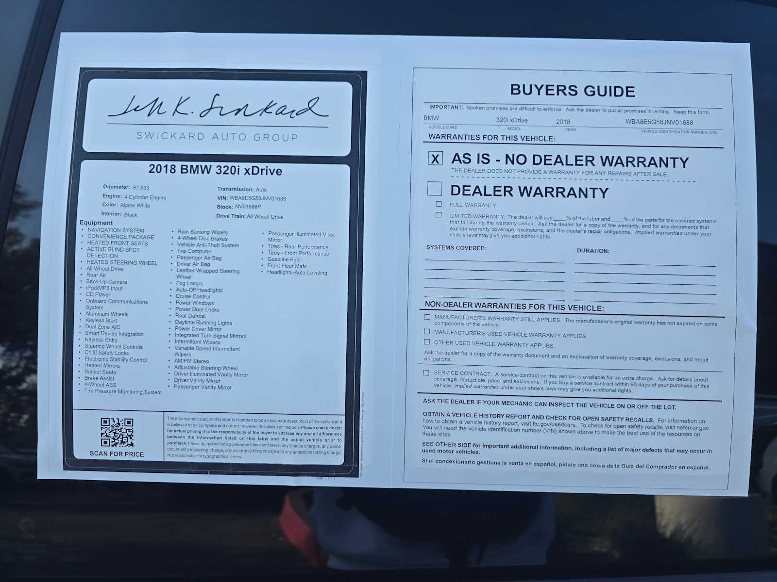 2018 BMW 3 Series 320i xDrive